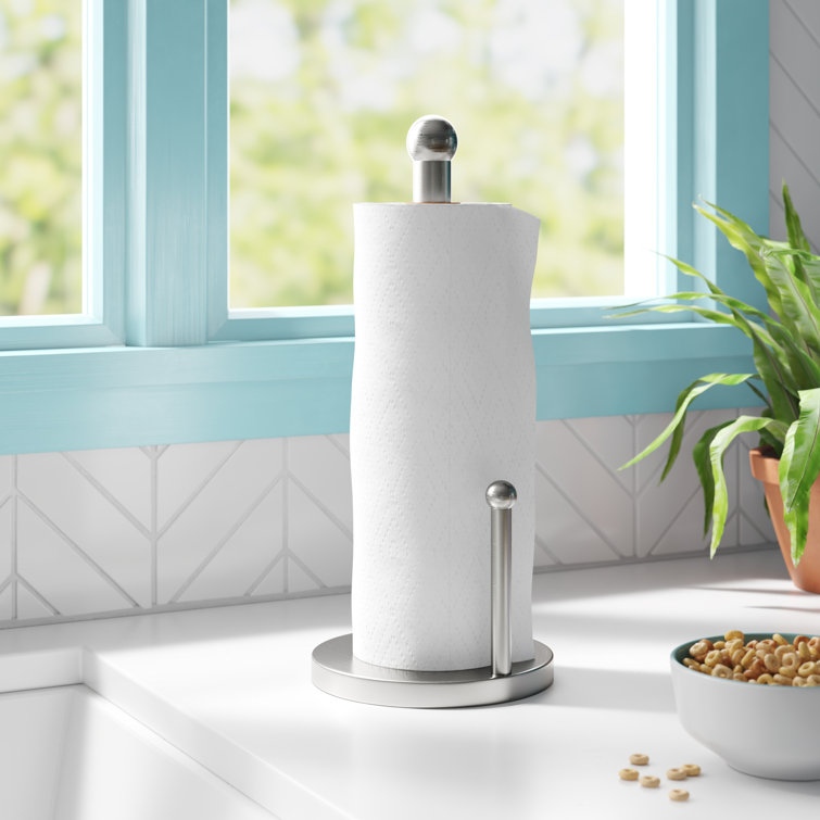 Wayfair Basics® Stainless Steel Freestanding Paper Towel Holder Wayfair